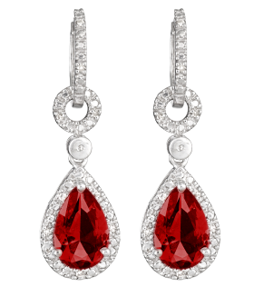 ruby and diamond earrings 